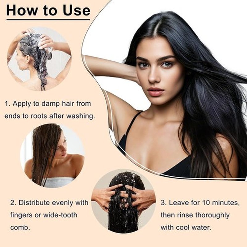 Skiennix Collagen Hair Mask - Deep Repair Conditioning Treatment with Argan Oil | 250ml / 8.45 fl oz