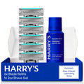 Harry's Plus Razor Refills - 6 Razor Blade Cartridges and Foaming Shave Gel - Compact Cartridge Design for Precise Control - TSA Approved Travel Essentials Shaving Kit for Men