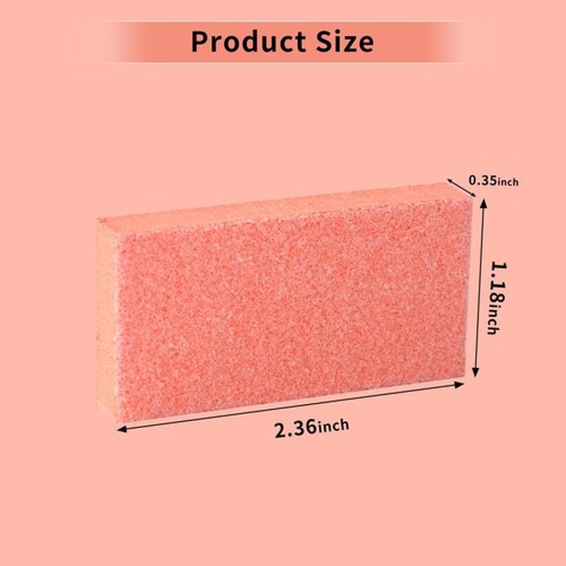 NOVAL 50 PCS Nail Buffer Block Disposable Nail Buffer Blocks Bulk Small Orange Nail Buffers Sanding Block Buff Nails for Pre-Application of Acrylic Nails, Professional Nail Salon,80/100 Grit(Orange)