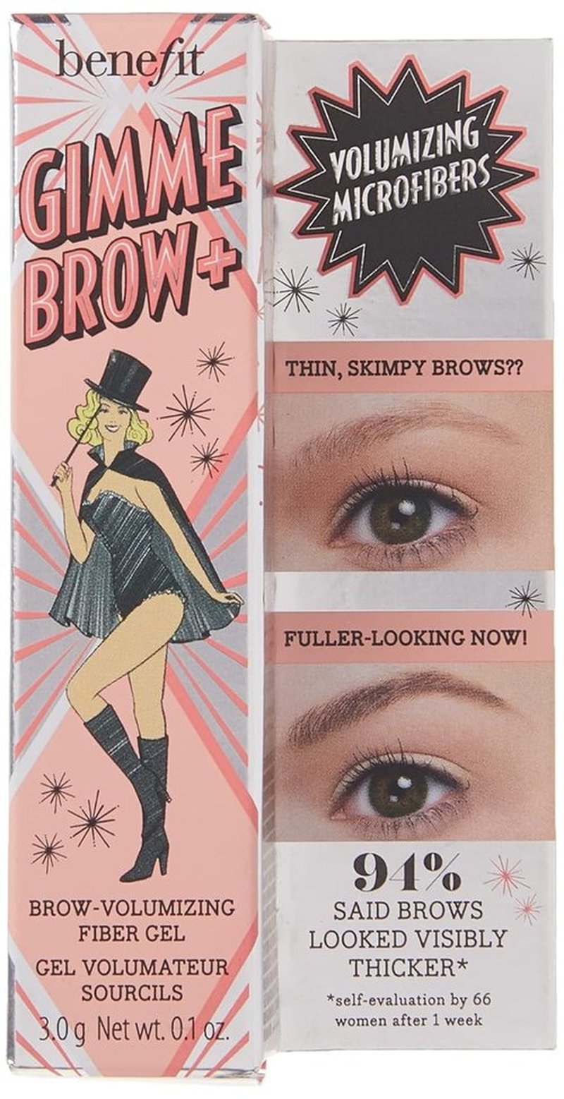 Benefit Gimme Brow Volumizing Fiber Gel - Medium Dark Warm, 0.1 Oz | Perfect for Fuller Brows