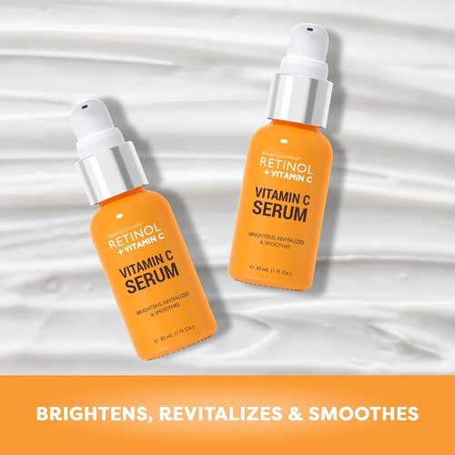 LIVAURA Retinol + Vitamin C Face Serum - Anti-Aging Formula for Even Skin Tone & Radiance | 1 FL. Oz