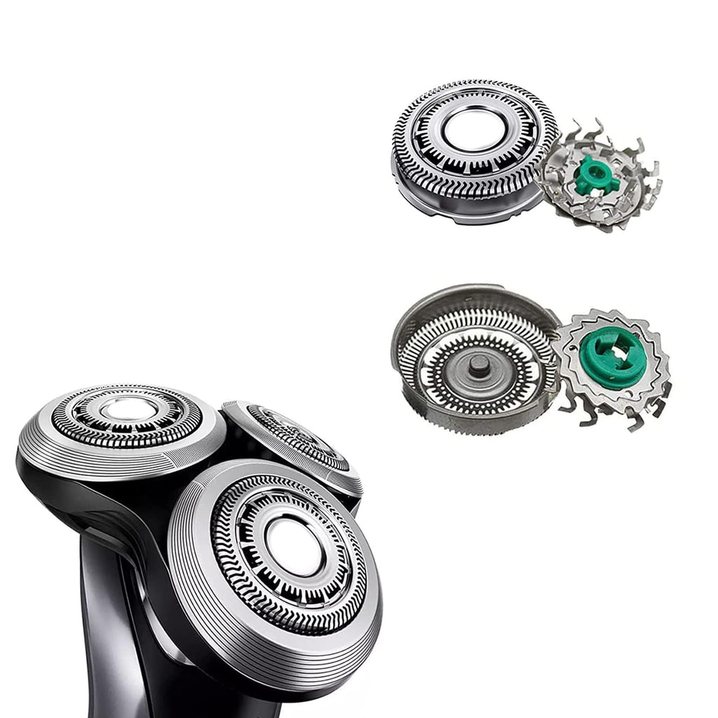 Suleto SH60/72 Replacement Head Blades Compatible with Philips Series 6000 Razor, Sh60 Replacement Head Compatible with noreclo Series 6000 Shaver, W/Brush for S6880/81, S6810/82, S6850/85, S6xxx