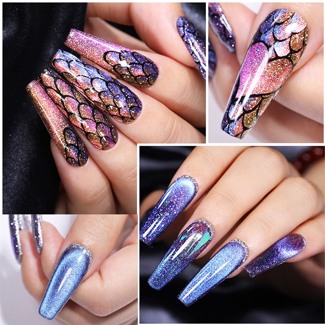 XEAOHESY 16 Pcs Nail Magnet Tool Set Magnet Plate Wand Board Magnetic Pen Stripe Nail Magnet Double Ended Magnet Wand Magnet Stick for Cat Eye Gel Polish Nail Art
