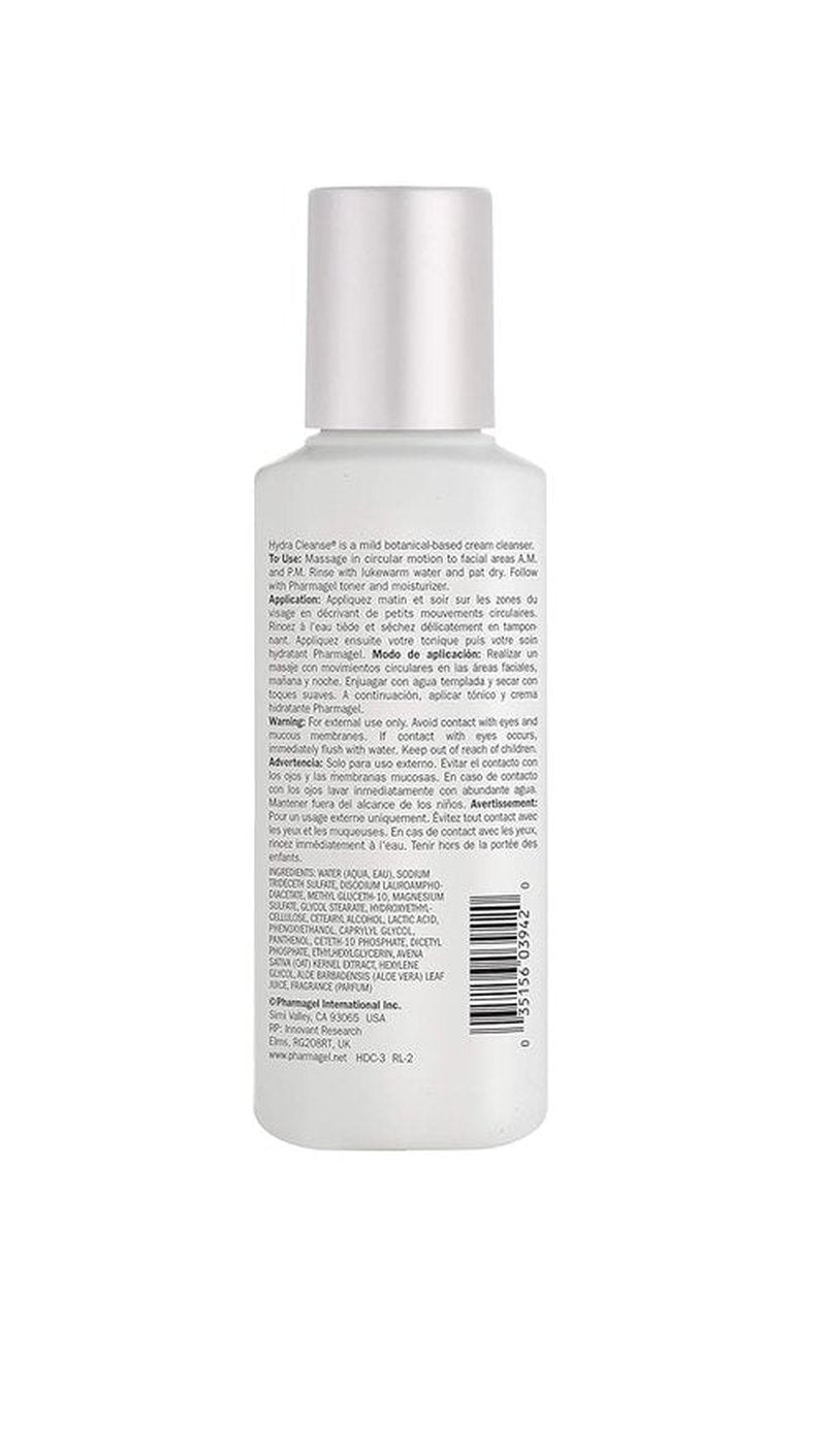 Pharmagel Hydra Cleanse Facial Cleanser - Hydrating & Age-Defying Water Rinseable Wash | 3 fl. oz.