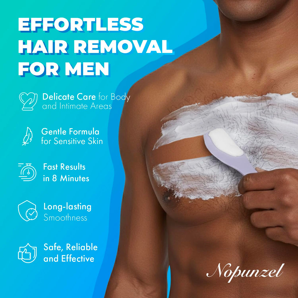 Hair Removal Cream for Women, Men - Bikini, Intimate Areas - Painless Depilatory for Body, Legs, Arms, Underarms, Private Areas - 120g