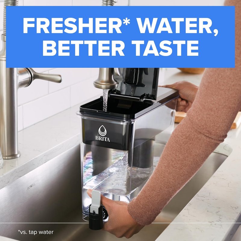Brita UltraMax Water Dispenser - 27-Cup BPA-Free Filter System Reduces Impurities | Lasts 2 Months