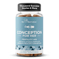 Eu Natural Conception for Her Fertility Supplements for Women - Ovulation, Hormonal Balance & Regular Cycle Support - Myo-Inositol, Folate, Shatavari & Vitex - 60 Vegetarian Capsules