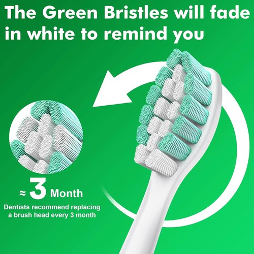Philips Sonicare Replacement Brush Heads - Compatible with C1, C2, 4100, 5100, 6100 | 8 Pack White