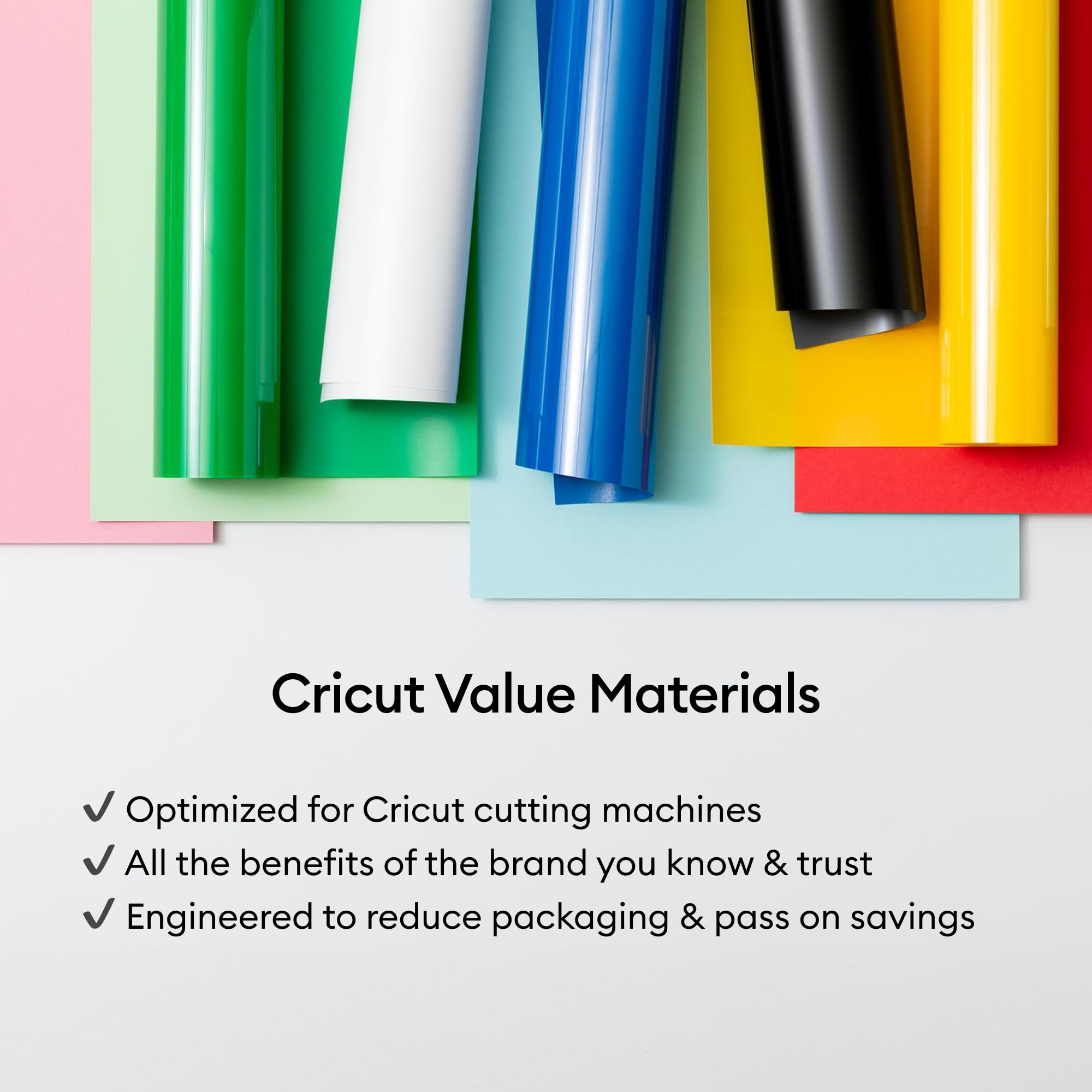 Cricut® Value Permanent Vinyl, White (12 in x 10 ft)