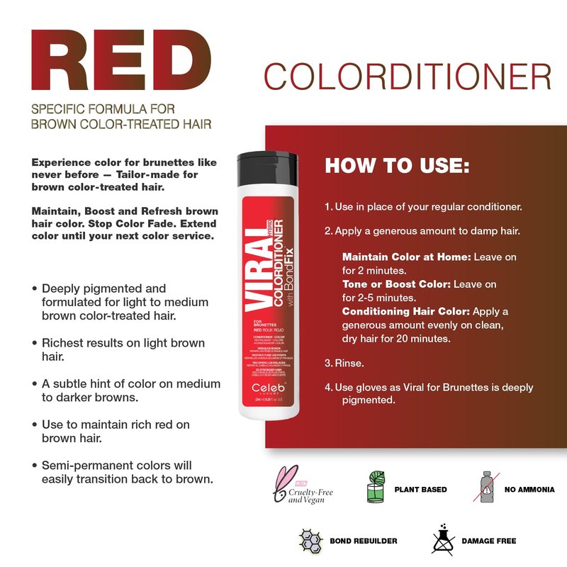 Viral Colorwash Red for Brunettes