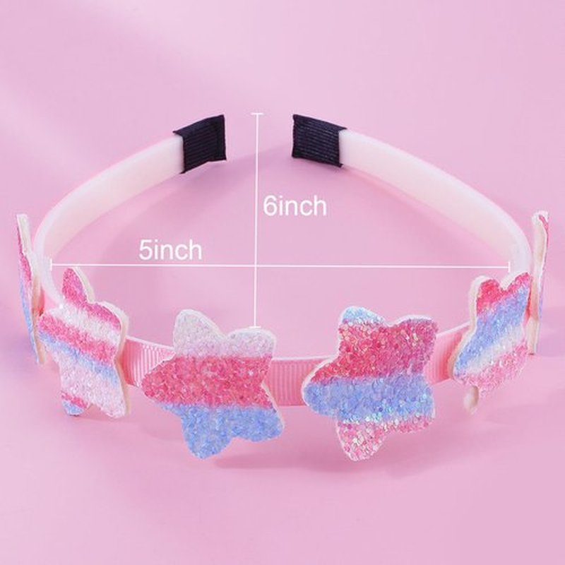 ARBEYOOU Girls Headbands 6 Pack Headbands for Girls Toddler Headband Pink Hair Bands for Ages 4-12 Little Girl Bow Heart Head Band Hair Accessories Pretty Gifts Cute Trendy Stuff