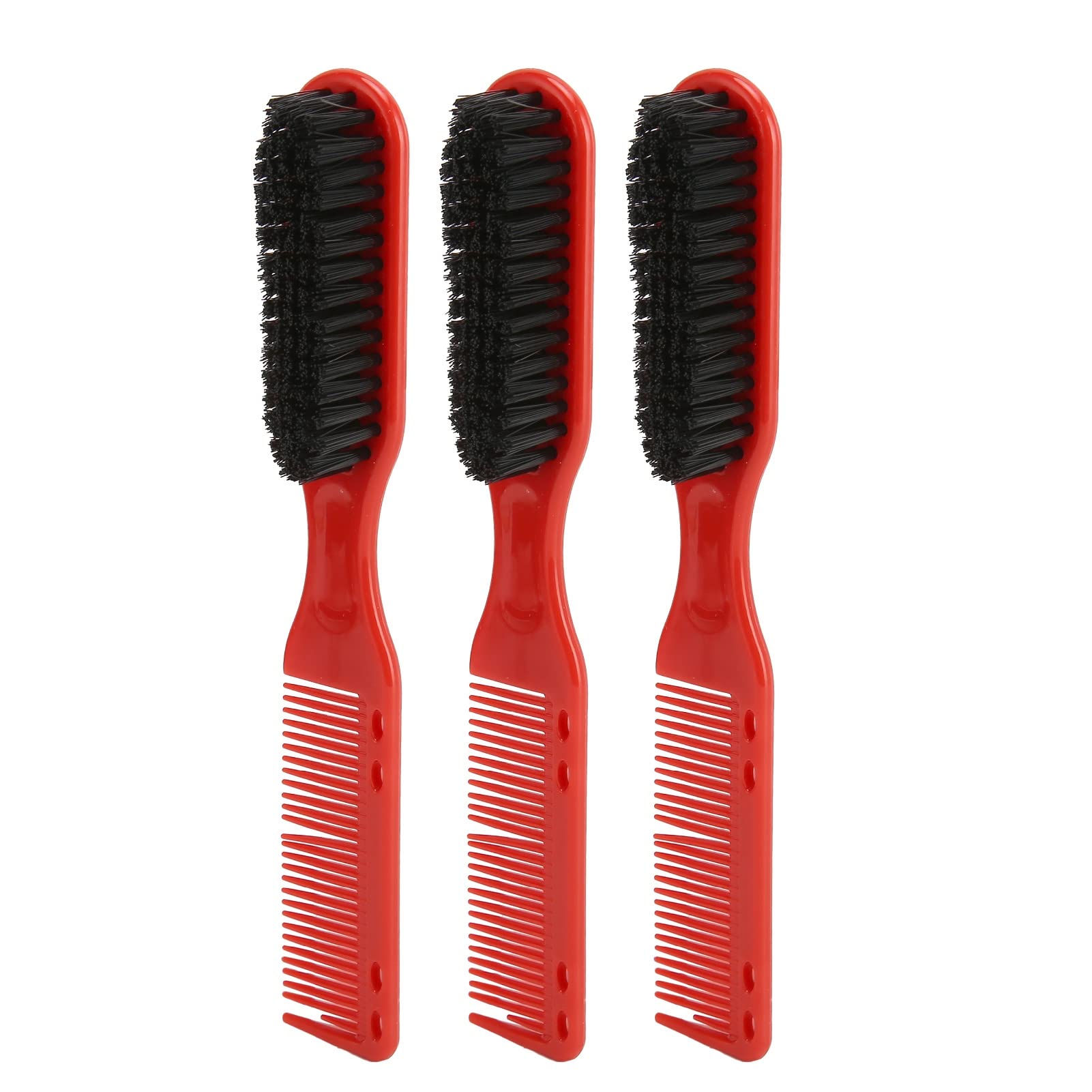 3-Piece Double-Ended Men's Hair & Beard Styling Brush Set – Multifunctional Haircut & Grooming Brushes