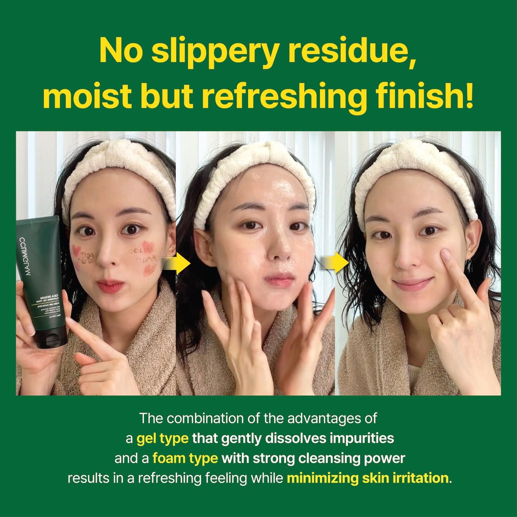 CCLIMGLAM CICA Regain Cleansing Gel Foam 150ml(5.07Fl.Oz), Vegan Mild Skin Barrier Cleanser for Sensitive, Pore and Sebum Care, Calming Soothing Effect, Clean Beauty, Korean Skin Care