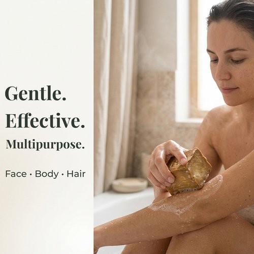 Natural Aleppo Soap – 40% Laurel Oil & 60% Olive Oil, High-Strength Formula, Vegan, Plant-Based, Handmade, For Face, Body & Hair