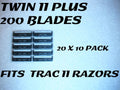 200 Twin Blade Razor Cartridges - Fit Trac 2 and Atra Razor Handles