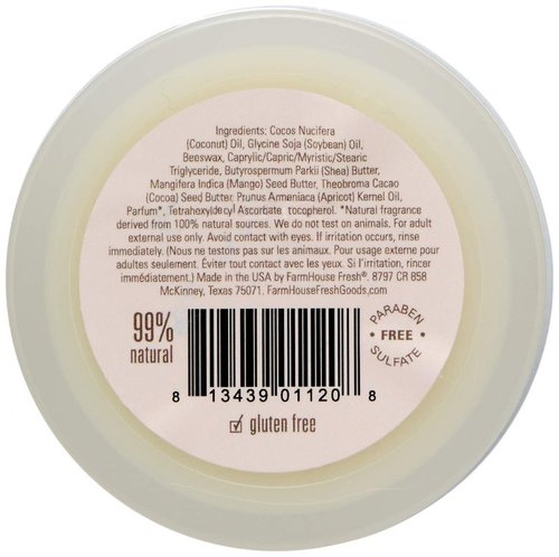 FarmHouse Fresh Marshmallow Melt Shea Butter Balm - Nourishing All-Purpose Moisturizer, 1.25 Fl Oz
