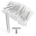 Xuezoioy Disposable Razors Bulk Pack of 30,Gray Travel Bulk Razors Single Use Individually Wrapped 3 Blade Men's Disposable Shaving Razors with Clear Cap for Homeless,Hotel,Charity,Air Bnb,Unisex