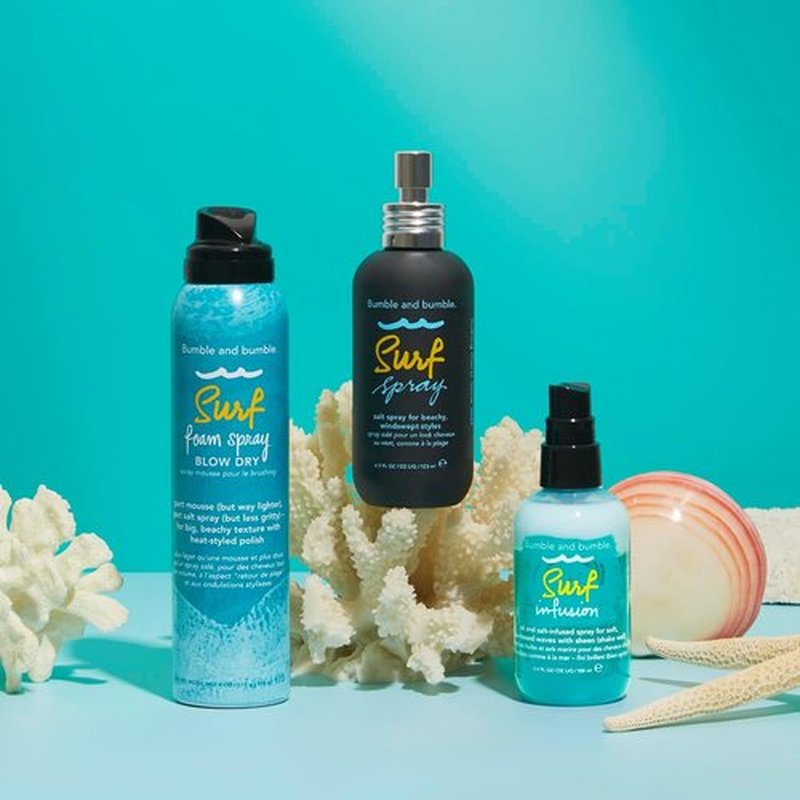 Bumble and bumble. Surf Foam Spray - Lightweight Volume Mousse for Beachy Texture & Hold | UV Protection | 4 Oz