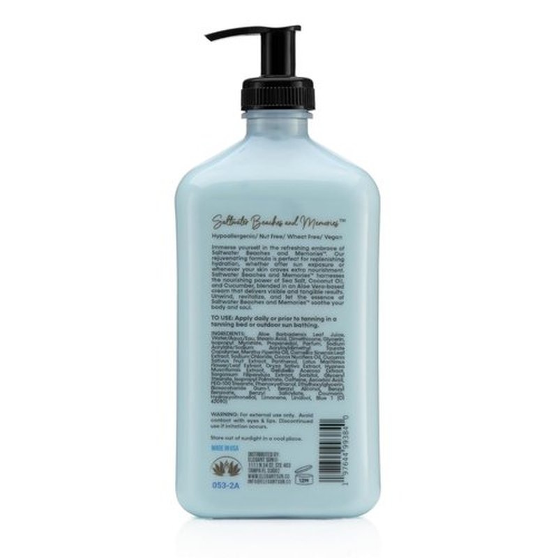 **Saltwater Beaches Tan Extender - Aloe Vera After Sun Lotion for Sensitive Skin | Unisex Fresh Scent**
