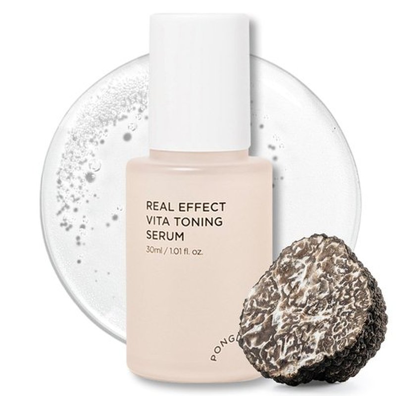 PONGDANG Real Effect Vita Toning Serum - Pore-Refining & Skin-Brightening | Lightweight Formula with 12 Vitamins & Niacinamide
