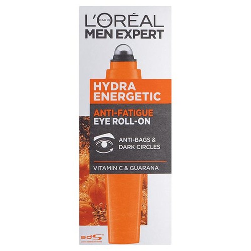 L'Oréal Men Expert Eye Roll-On - Hydra Energetic Formula with Vitamin C to Reduce Dark Circles | 10ml