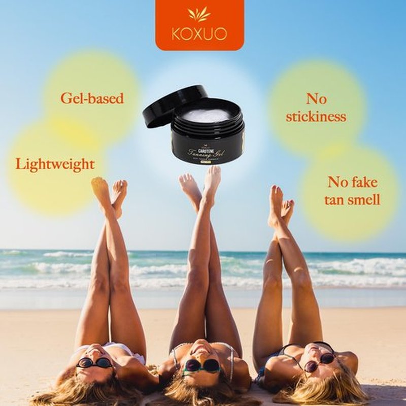 Carotene Tanning Gel – Self Tanner for Indoor Tanning & Outdoor Tanning Gel – Natura Looking Bronze Glow 100g / 3.53 fl oz