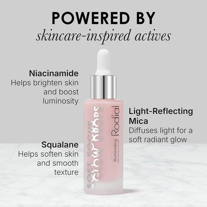 Skiennix Soft Focus Glow Booster Drops - Radiance Illuminating Serum with Glycerin & Antioxidants | Smoothing Face Primer for Natural Look