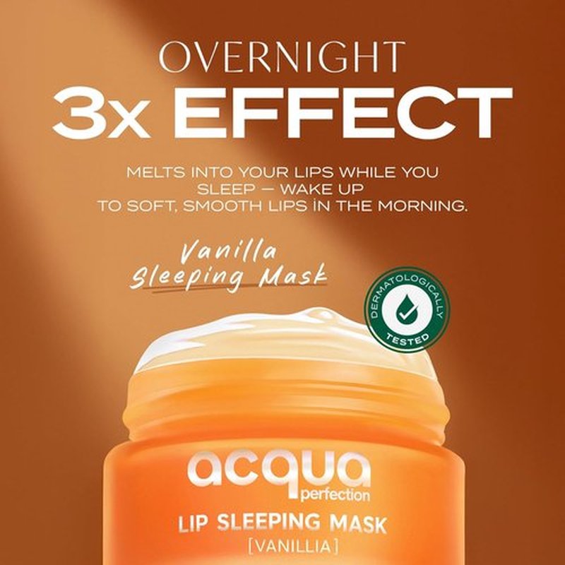 Skiennix Overnight Lip Sleeping Mask - Intense Moisture Treatment with Shea & Murumuru Butter - 8 Hour Hydration for Dry Lips