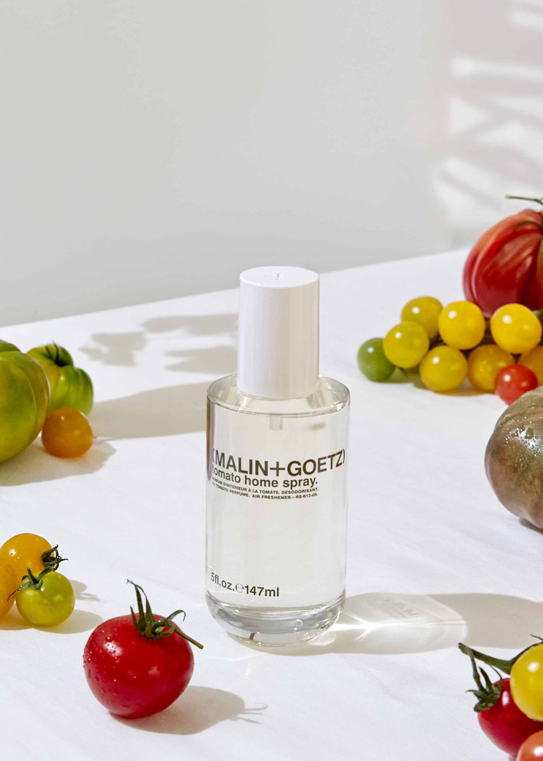 MALIN+GOETZ Tomato Home Spray, 5 Oz., Alcohol-Free Odor Absorber, Natural Ingredients, Use in Any Space Including Bathroom, Kitchen, and Living Room, Air Freshener