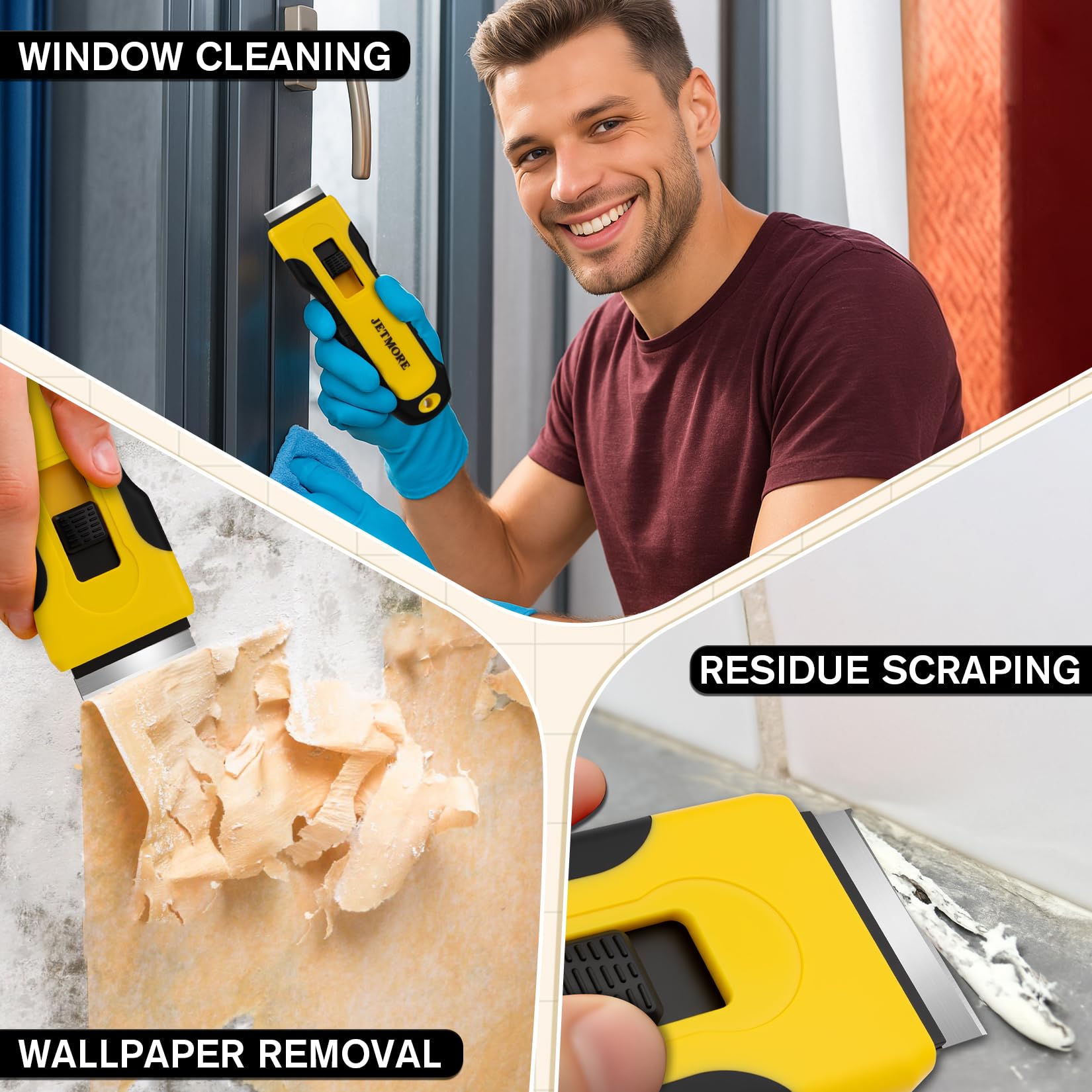 JETMORE Razor Blades Refiils, Single Edge Razor Blades Refiils for Men