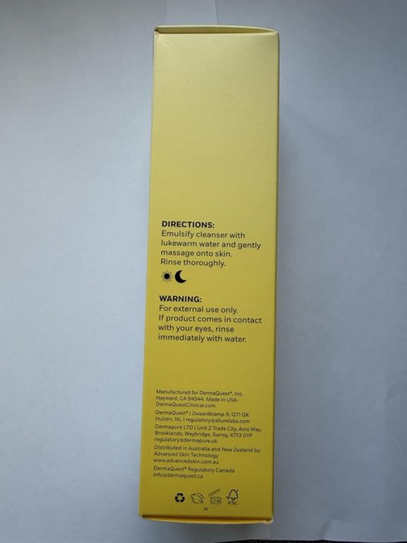 Derma Quest DermaClear Cleanser with Mandelic Acid - Deep Cleansing Formula | 6oz/177ml
