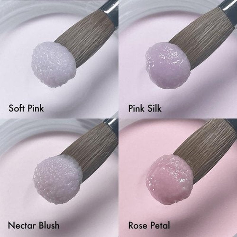 MakarttPro Acrylic Powder Set - 4 Cool Tone Colors 0.5oz for Nail Extension & Sculpting | Professional Pink Essentials