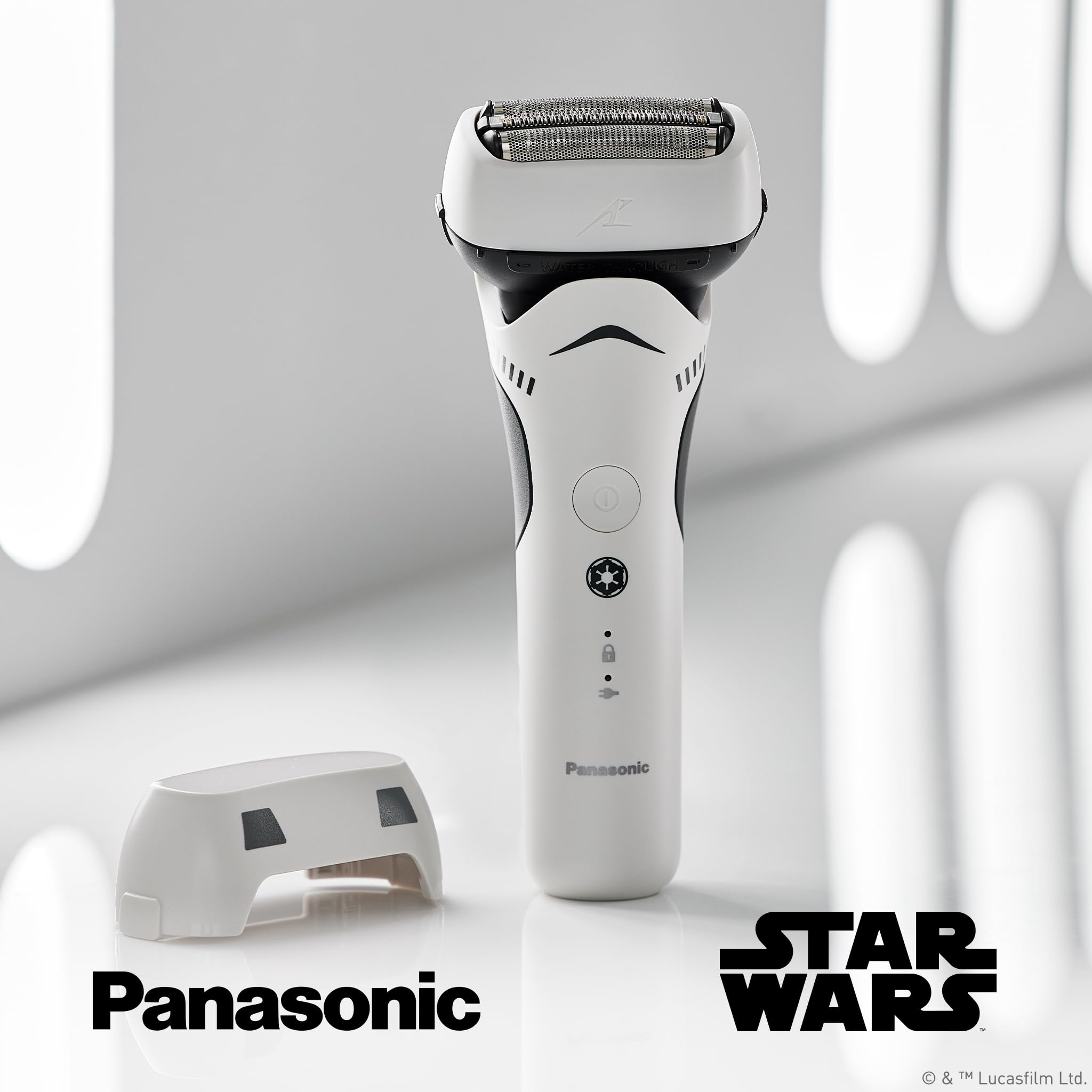 Panasonic Hybrid Wet Dry Shaver, Trimmer & Detailer with Two Adjustable Trim Attachments, Pop-up Precision Detail Trimmer & Shave Sensor Technology,