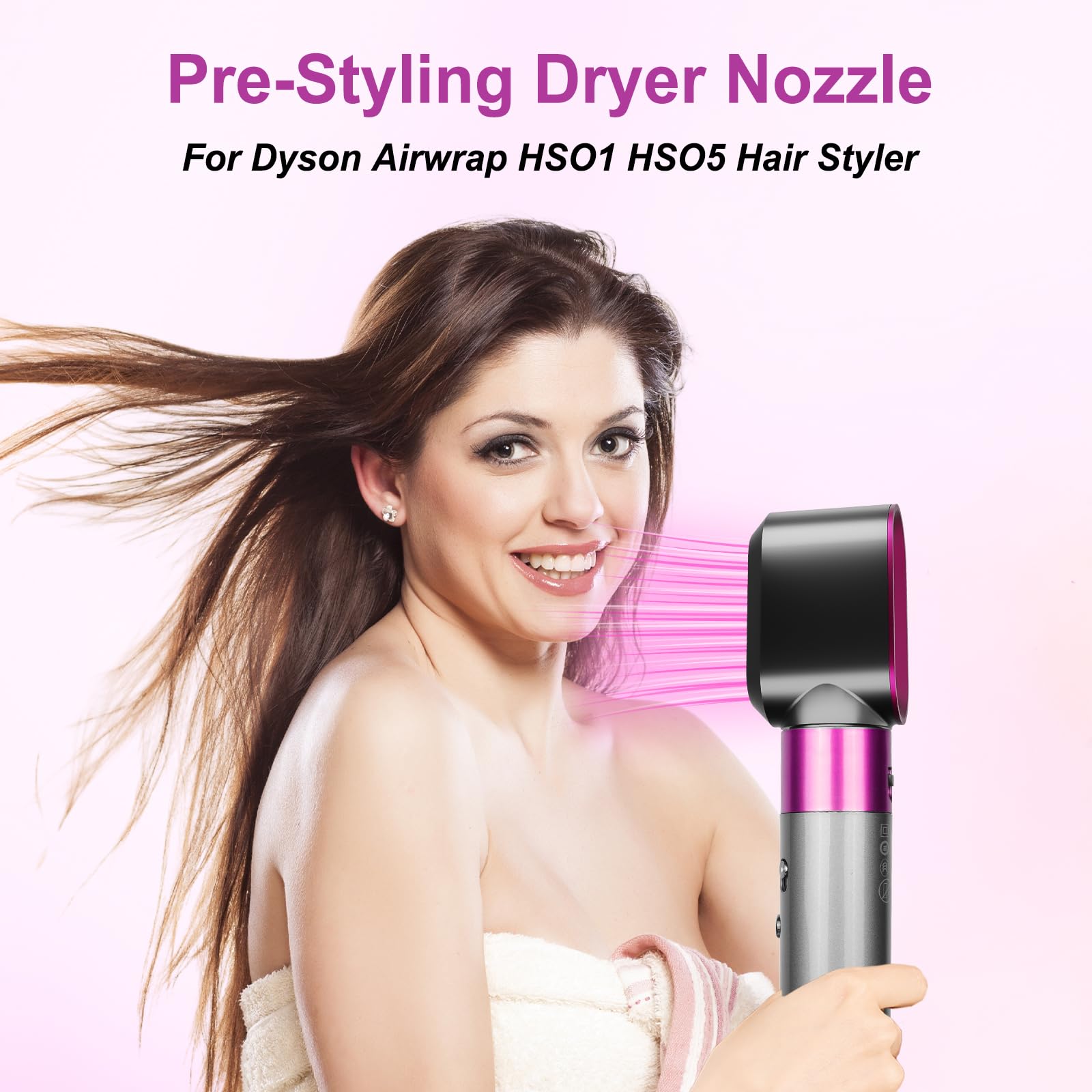 YTCHYYSK Pre-Styling Dryer Attachment Nozzle Replacement for Dyson Airwrap HS01 HS05 HS08 Accessories Part 969759-01