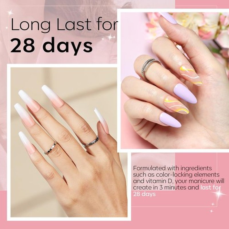 Modelones Dip Powder Nail Kit Starter, 20 Colors Dipping Powder Liquid Set Base&Top Activator for French Nail Art Salon DIY Kit