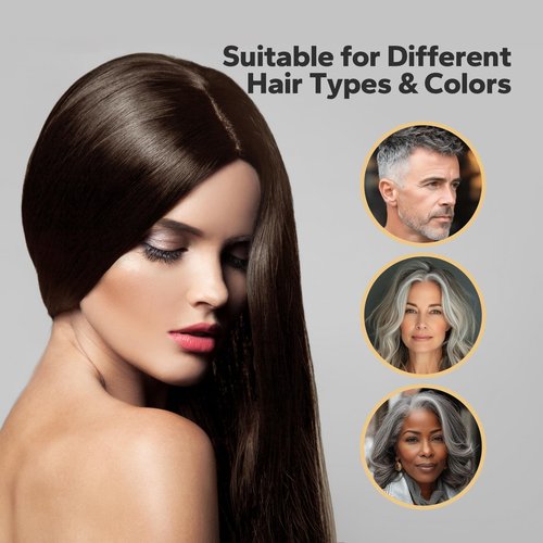 HyperHair Dark Brown Hair Dye Shampoo, Shampoos for Color Treated Hair, Hair Dye Shampoo 3 In 1, Hair Dye, Shampoos for Gray Hair for Women & Men, Long Lasting & Coverage