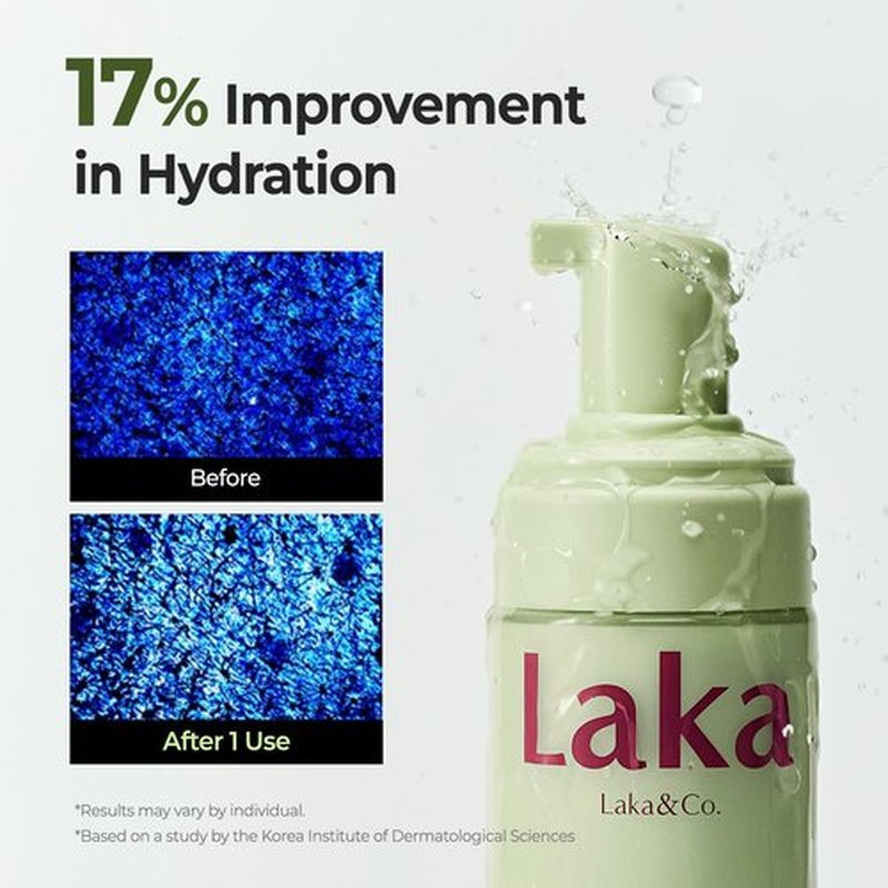 Laka Melty PDRN Oil Foam Cleanser, 145ml/4.9 fl.oz, Gentle Face Cleanser for All Skin Types, Deep Cleaning, Hyaluronic Acid, Soft Bubble, Korean Skincare