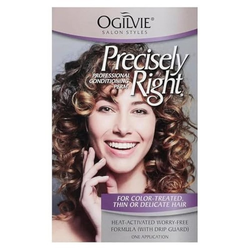 Ogilvie Salon Styles Professional Conditioning Perm Kit - Perfect for Color-Treated, Thin Hair - 1 Application