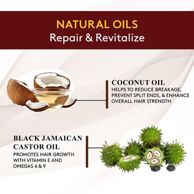 Okay Pure Naturals 100% Pure Black Jamaican Castor Oil with Coconut Oil - Castor Oil for Hair Growth for Men & Women, Moisture for Skin, Scalp, Eyelashes, Eyebrows - 4 oz Glass Bottle (2 Pack)