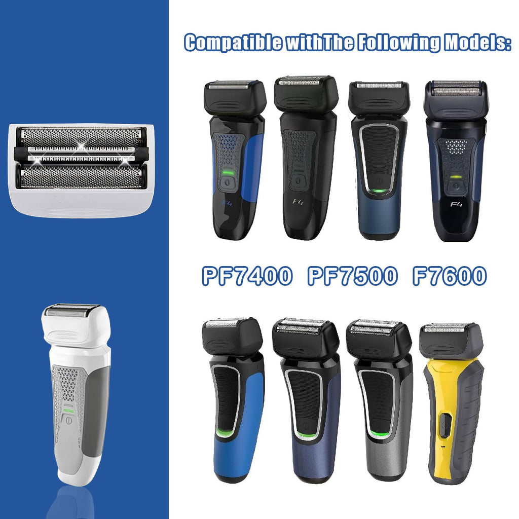 2PCS Shaver Replacement Blades Compatible with Remington Shaver Foil SPF-PF Head and Cutter Assembly for Remington PF7580,PF7400,PF7500,and PF7600 Foil Shavers,White