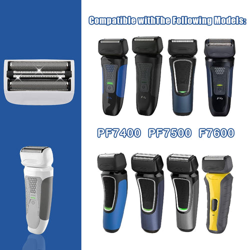 2PCS Shaver Replacement Blades Compatible with Remington Shaver Foil SPF-PF Head and Cutter Assembly for Remington PF7580,PF7400,PF7500,and PF7600 Foil Shavers,White
