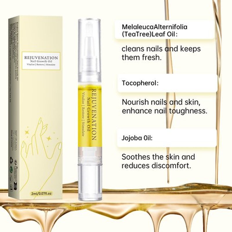 2PCS Nail Growth Oil & File Set - Strengthen, Repair & Promote Healthy Nails Fast