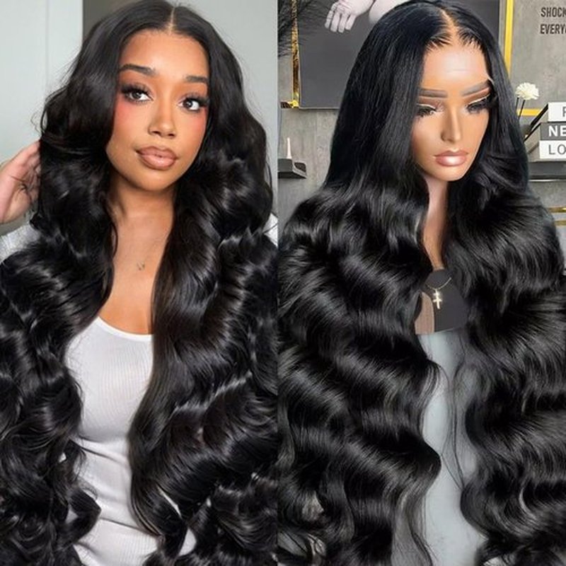 optenpg 24 Inch 13x6 Lace Front Wigs Human Hair Pre Plucked Body Wave HD Lace Frontal Wigs Human Hair 200% Density Glueless Wigs Human Hair for Women