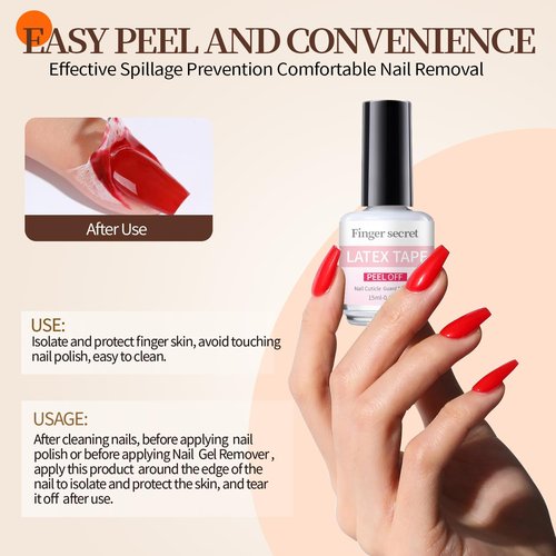 CARMEIN Gel Nail Polish Remover Set, Multi-Use Nail Polish Remover, Professional Liquid Formula for Natural & Long-Lasting Gel Nails（Gel Nail Polish Remover Set)