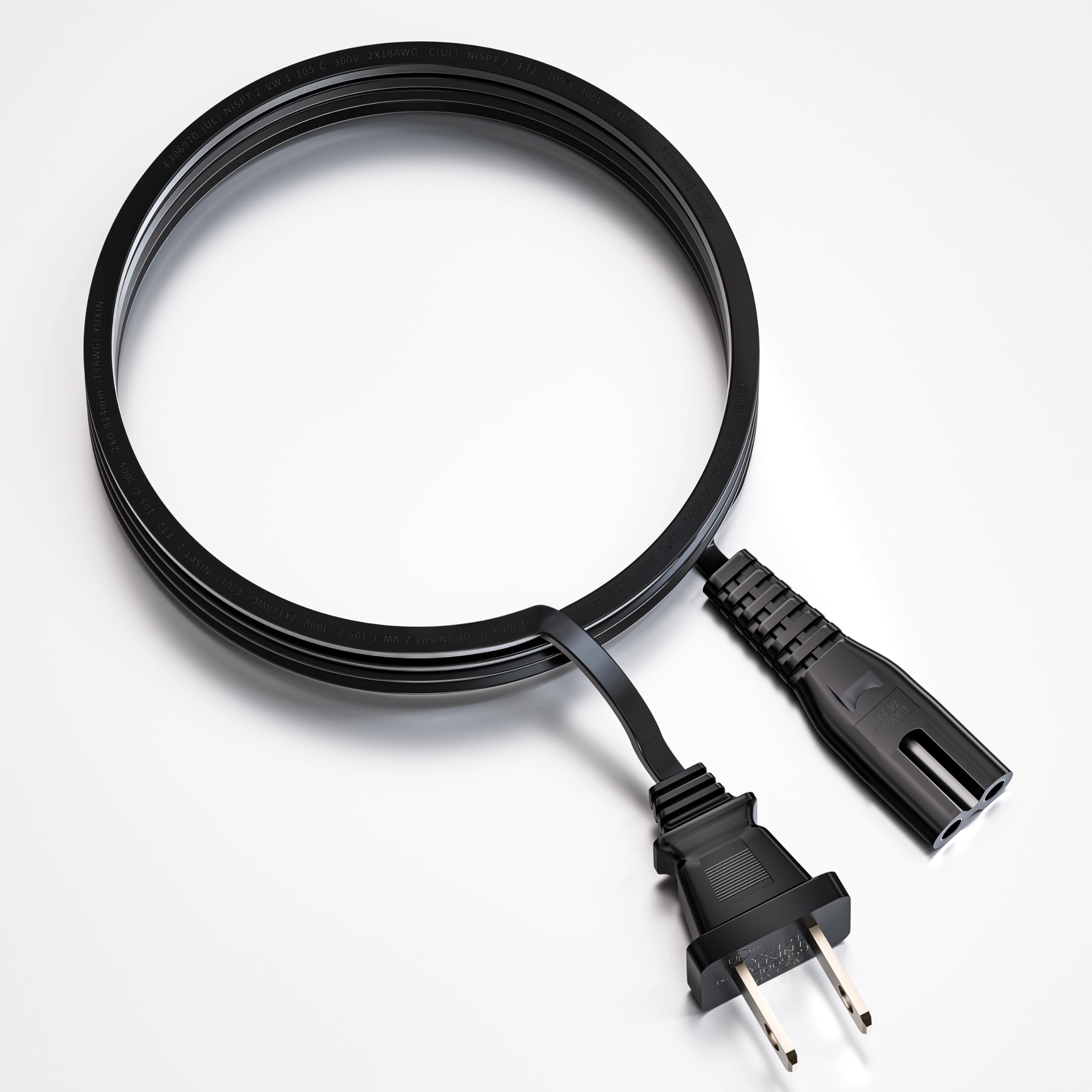 Okin 8.2 Feet AC Power Supply Cord, Recliner Power Cord Replacement for Recliner Lift Chair Okin, Limoss, Pride, Golden, Lazboy, Berkline