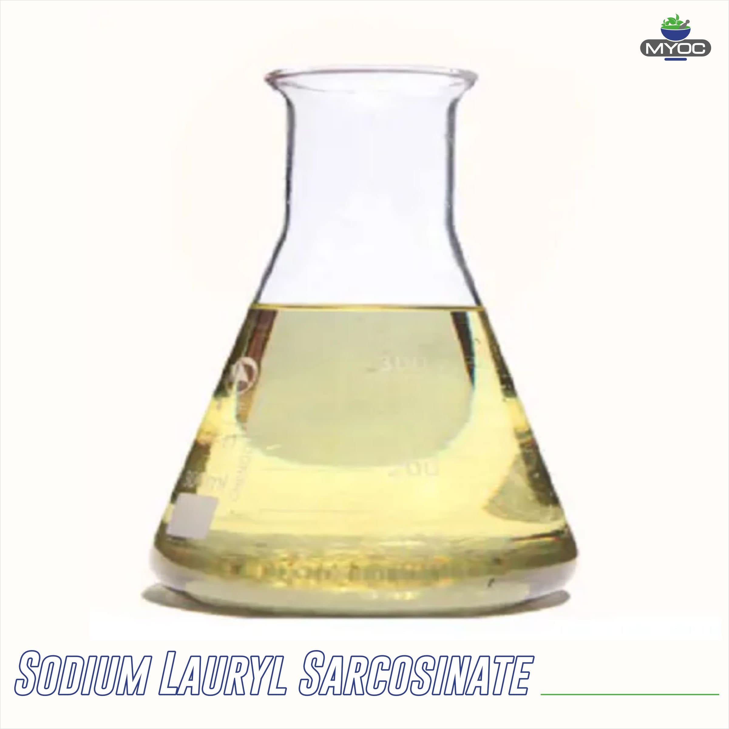 MYOC Sodium Lauryl Sarcosinate (50 ml / 1.69 fl oz) - Cosmetic Grade Mild Surfactant for Shampoos Face Wash Body Wash Cleansers & DIY Formulations