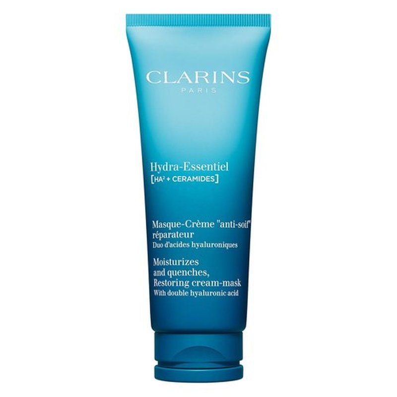 Clarins Hydra-Essentiel Face Mask - Hydrating Formula for Plumper Skin | 24H Moisture + Radiance Boost | 2.5 Oz