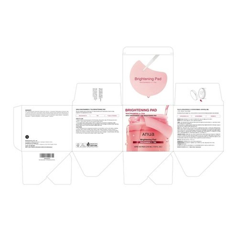 Anua Niacinamide 5 TXA Toner Pads – Hydrating Facial Pad for Daily Care, Under-eye with Tranexamic acid, Korean Skin Care (210ml, 60 Pads)