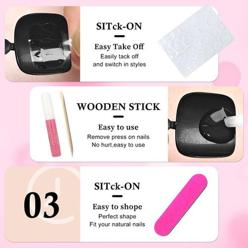 240pc Press on Toenails Women Fake Toe Nails with Tabs, White Fake Toenails Press on Nails Toe Acrylic Nail Tips Short Square False Toenails Stick Artificial Toe Nails Press ons Pedicure