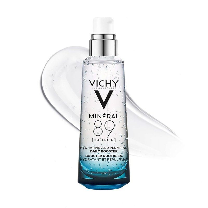Vichy Mineral 89 Booster - Pure Hyaluronic Acid Serum for Hydration & Skin Repair | Lightweight, Oil-Free